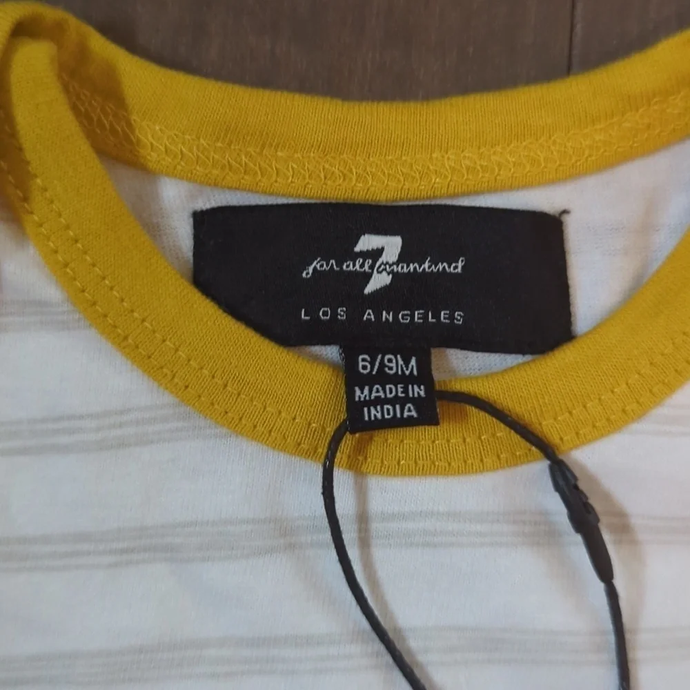 7 For All Mankind 6-9 Month Bodysuit and Hoodie
